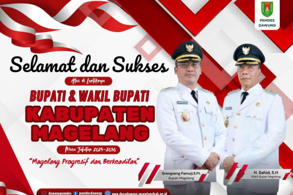 Bupati dan Wakil Bupati Magelang Periode 2025-2030